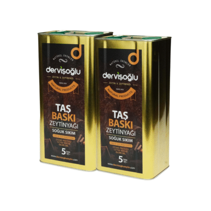 Taş Baskı Soğuk Sıkım Sızma Zeytinyağı 5 lt 2'li Kampanya