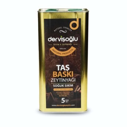 Taş Baskı Soğuk Sıkım Sızma Zeytinyağı 5 lt