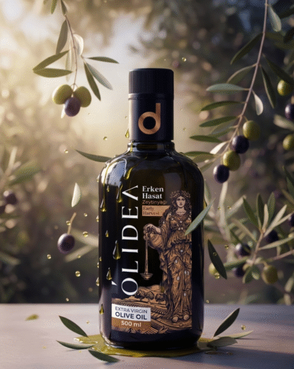 Olidea Erken Hasat Sızma Zeytinyağı – Özel Tasarım Şişe (500 ml)